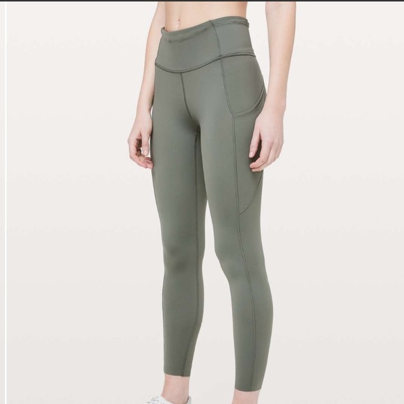 Lululemon Fast & Free 7/8 Tight II *Non-Reflective Nulux 25" Army green - Picture 5 of 10
